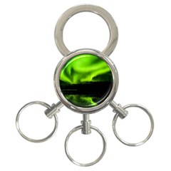 Aurora Borealis Northern Lights Sky 3-ring Key Chains by Simbadda