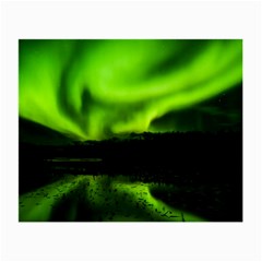 Aurora Borealis Northern Lights Sky Small Glasses Cloth by Simbadda