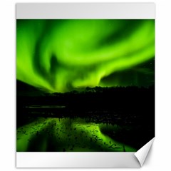 Aurora Borealis Northern Lights Sky Canvas 8  X 10  by Simbadda