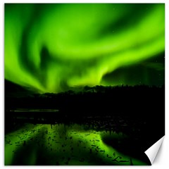 Aurora Borealis Northern Lights Sky Canvas 12  X 12   by Simbadda