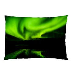 Aurora Borealis Northern Lights Sky Pillow Case by Simbadda