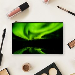 Aurora Borealis Northern Lights Sky Cosmetic Bag (medium)  by Simbadda