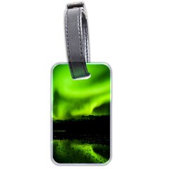 Aurora Borealis Northern Lights Sky Luggage Tags (two Sides) by Simbadda