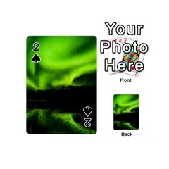 Aurora Borealis Northern Lights Sky Playing Cards 54 (mini)  by Simbadda