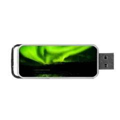 Aurora Borealis Northern Lights Sky Portable Usb Flash (one Side) by Simbadda