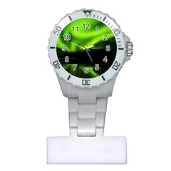 Aurora Borealis Northern Lights Sky Plastic Nurses Watch by Simbadda