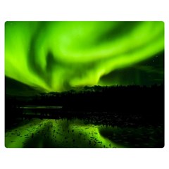 Aurora Borealis Northern Lights Sky Double Sided Flano Blanket (medium)  by Simbadda