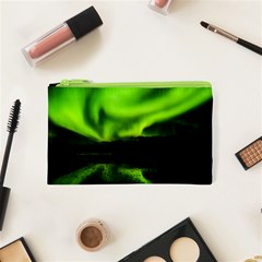 Aurora Borealis Northern Lights Sky Cosmetic Bag (xs) by Simbadda