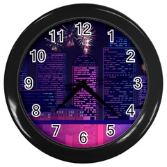 Architecture Home Skyscraper Wall Clocks (black) by Simbadda