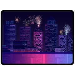 Architecture Home Skyscraper Fleece Blanket (large)  by Simbadda