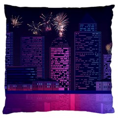 Architecture Home Skyscraper Large Flano Cushion Case (one Side) by Simbadda