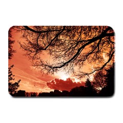 Tree Skyline Silhouette Sunset Plate Mats by Simbadda