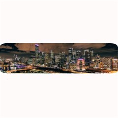 Cityscape Night Buildings Large Bar Mats by Simbadda