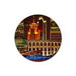 Shanghai Skyline Architecture Rubber Coaster (Round)  Front