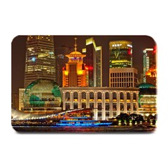 Shanghai Skyline Architecture Plate Mats by Simbadda