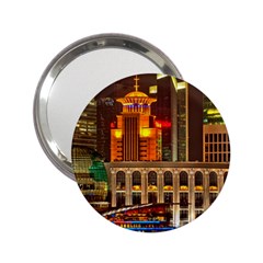 Shanghai Skyline Architecture 2 25  Handbag Mirrors by Simbadda