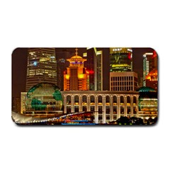 Shanghai Skyline Architecture Medium Bar Mats by Simbadda