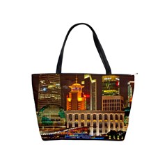 Shanghai Skyline Architecture Shoulder Handbags