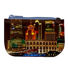 Shanghai Skyline Architecture Large Coin Purse by Simbadda