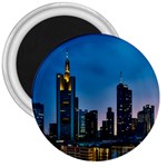 Frankfurt Germany Panorama City 3  Magnets Front