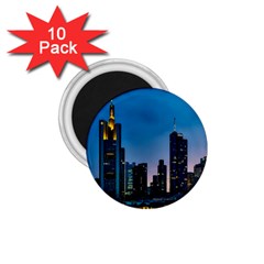 Frankfurt Germany Panorama City 1 75  Magnets (10 Pack)  by Simbadda