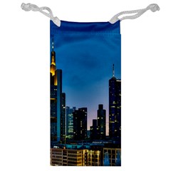 Frankfurt Germany Panorama City Jewelry Bag by Simbadda