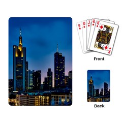 Frankfurt Germany Panorama City Playing Card by Simbadda