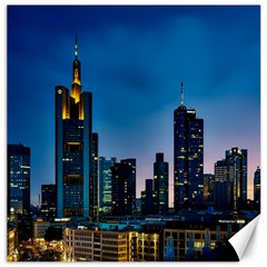 Frankfurt Germany Panorama City Canvas 16  X 16   by Simbadda