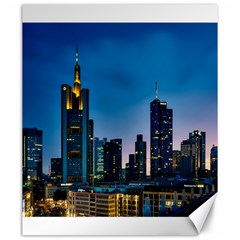 Frankfurt Germany Panorama City Canvas 20  X 24   by Simbadda