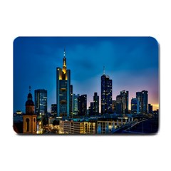 Frankfurt Germany Panorama City Small Doormat  by Simbadda