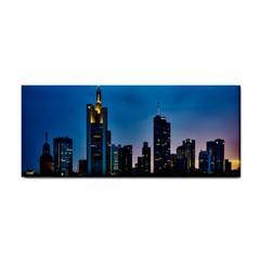 Frankfurt Germany Panorama City Cosmetic Storage Cases by Simbadda