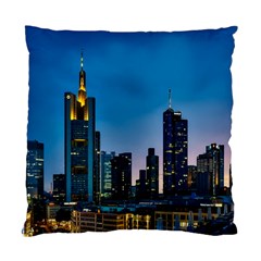 Frankfurt Germany Panorama City Standard Cushion Case (one Side) by Simbadda