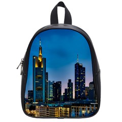 Frankfurt Germany Panorama City School Bag (small) by Simbadda