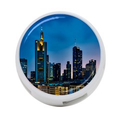 Frankfurt Germany Panorama City 4-port Usb Hub (one Side) by Simbadda