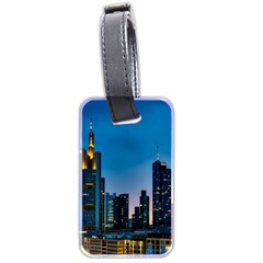 Frankfurt Germany Panorama City Luggage Tags (two Sides) by Simbadda