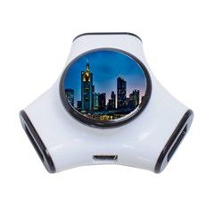 Frankfurt Germany Panorama City 3-port Usb Hub by Simbadda