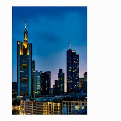 Frankfurt Germany Panorama City Small Garden Flag (two Sides) by Simbadda