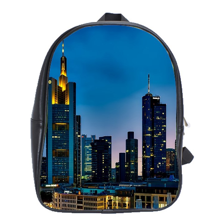 Frankfurt Germany Panorama City School Bag (XL)