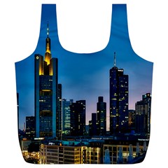 Frankfurt Germany Panorama City Full Print Recycle Bags (l)  by Simbadda