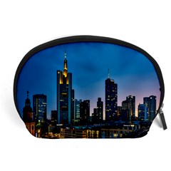 Frankfurt Germany Panorama City Accessory Pouches (large)  by Simbadda