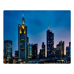 Frankfurt Germany Panorama City Double Sided Flano Blanket (large)  by Simbadda