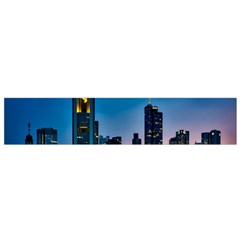 Frankfurt Germany Panorama City Small Flano Scarf by Simbadda