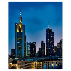 Frankfurt Germany Panorama City Drawstring Bag (small) by Simbadda