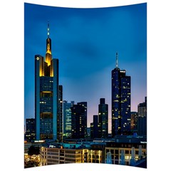 Frankfurt Germany Panorama City Back Support Cushion by Simbadda