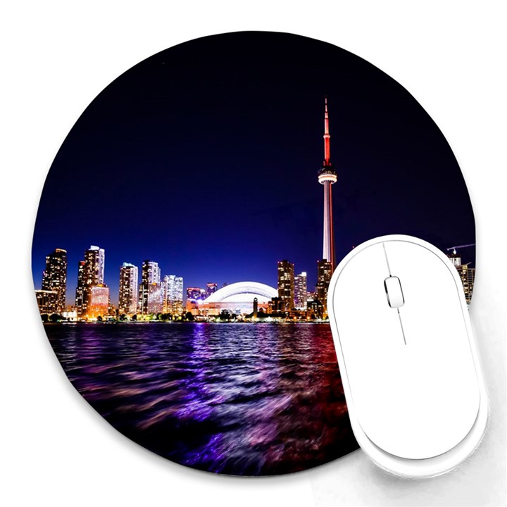 Toronto City Cn Tower Skydome Round Mousepads