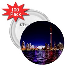 Toronto City Cn Tower Skydome 2 25  Buttons (100 Pack)  by Simbadda