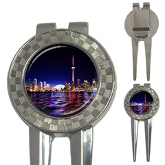 Toronto City Cn Tower Skydome 3-in-1 Golf Divots by Simbadda