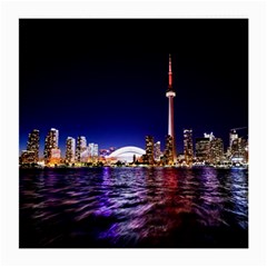 Toronto City Cn Tower Skydome Medium Glasses Cloth by Simbadda