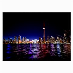 Toronto City Cn Tower Skydome Large Glasses Cloth by Simbadda