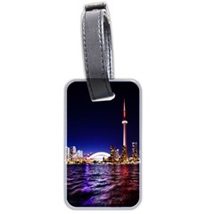 Toronto City Cn Tower Skydome Luggage Tags (two Sides) by Simbadda